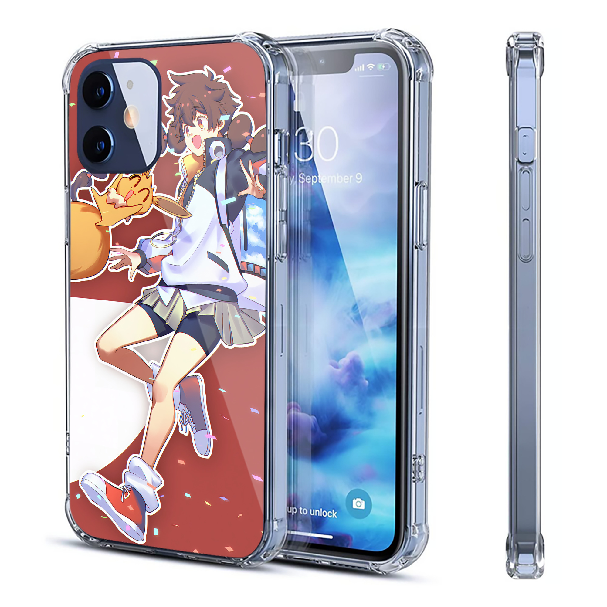 （画像用） ポケットモンスター Pokémon 【iPhone 12シリーズ対応】透明スマホケース（クリアソフトケース）